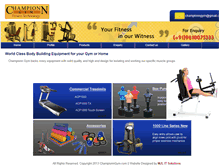Tablet Screenshot of championngym.com